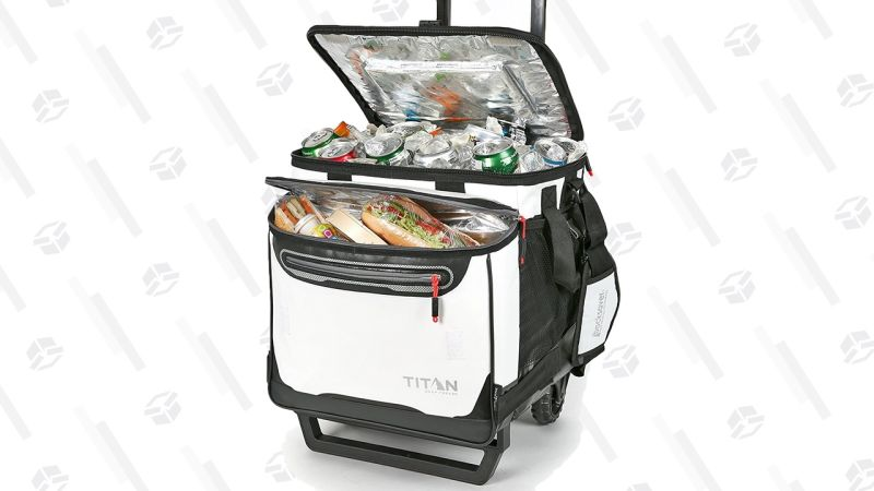 Nevera Artic Zone Titan Rolling con capacidad para 60 latas | $44 | AmazonGráfico: Shep McAllister